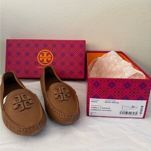 Tory Burch Tan Leather Drivers